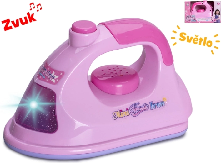 Dětská žehlička se světlem a zvuky, 16 cm
