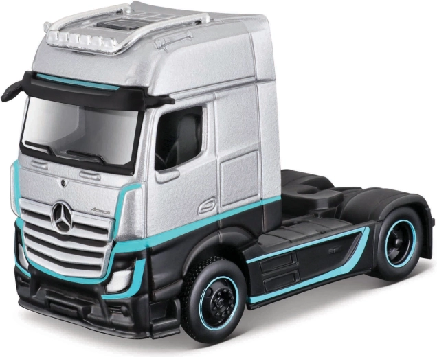 Maisto Mercedes-Benz Actros 1851 custom rigs stříbrno-černý 1:64