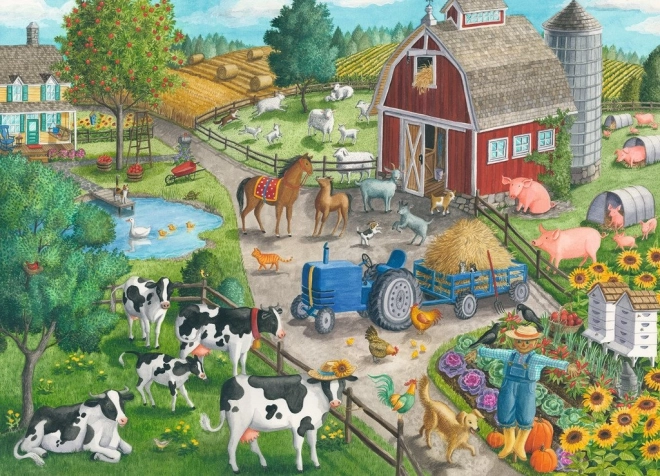 Puzzle doma na farmě 60 dílků RAVENSBURGER