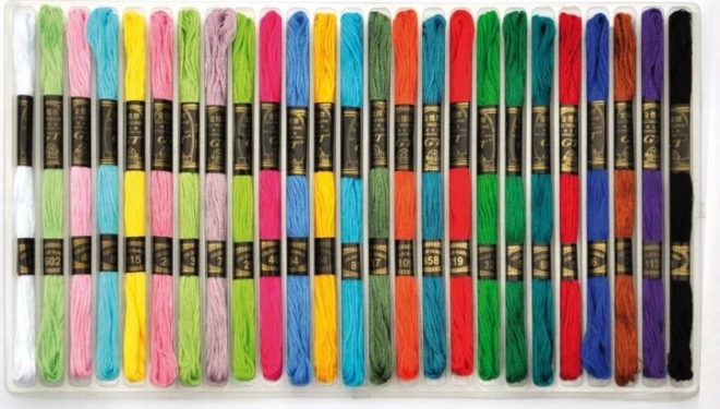 Playbox bavlnky na vyšívání a tvoření 25 ks