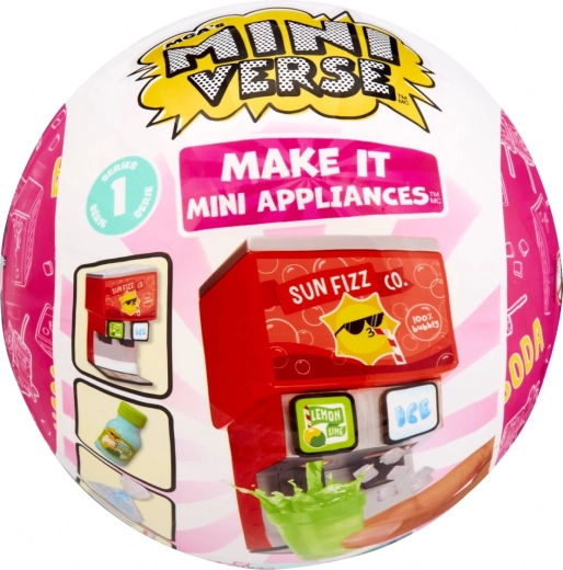 MGA’s Miniverse Make It Mini appliances – mini automat na perlivé nápoje - 1 kus