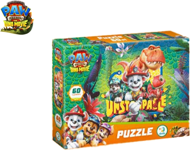 Puzzle Paw Patrol: The Dino Movie, 60 dílků, 32 × 23 cm