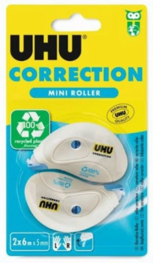 UHU Correction Roller Mini korekční páska 5 mm × 6 m, 2 ks