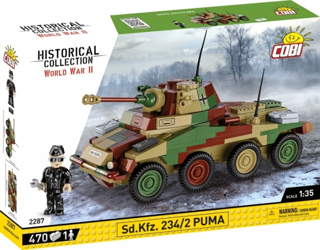 Stavebnice obrněného vozu Sd.Kfz. 234/2 Puma 1:35 (COBI)
