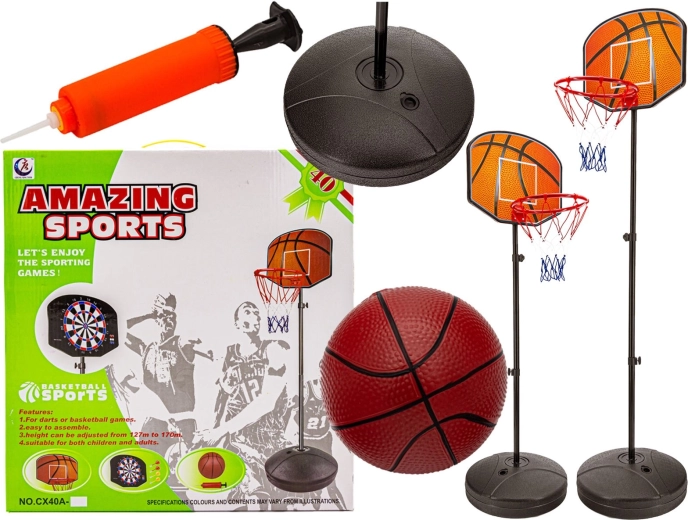 Dětský basketbalový set s košem a míčem