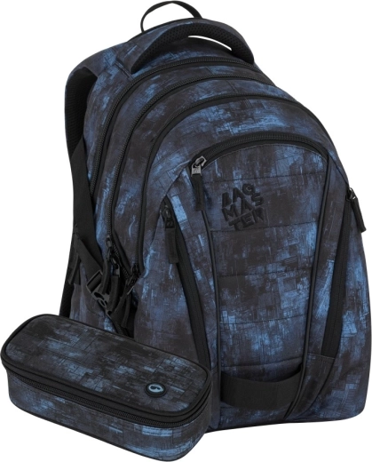 Bagmaster studentský set bag 25 b černo-modrý
