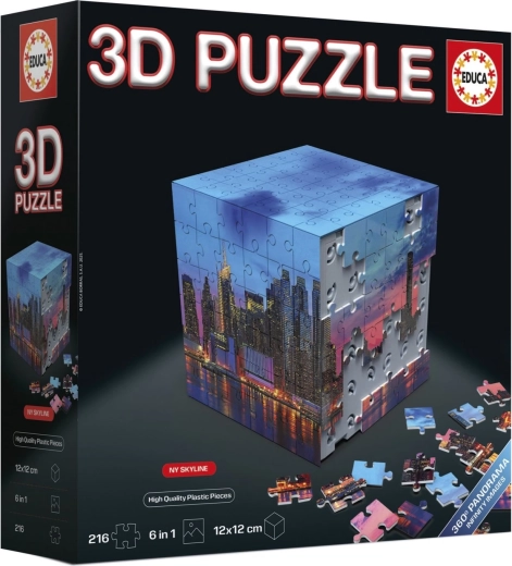 Educa 3D puzzle kostka New York 216 dílků