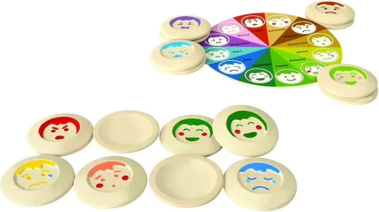 PlanToys dřevěné pexeso nálady