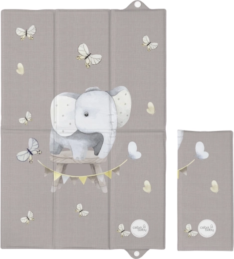Ceba Baby cestovní skládací přebalovací podložka 60 × 40 cm basic little elephant