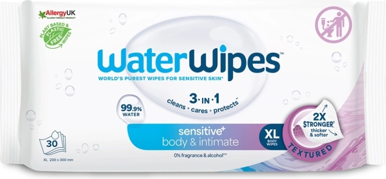 WaterWipes vlhčené ubrousky body & intimate 30 ks