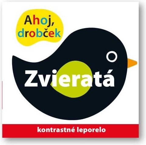 Ahoj drobeček zvířata – kontrastní knížka - 1 kus