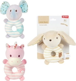 Plyšové chrastítko se zvířátky pro miminka