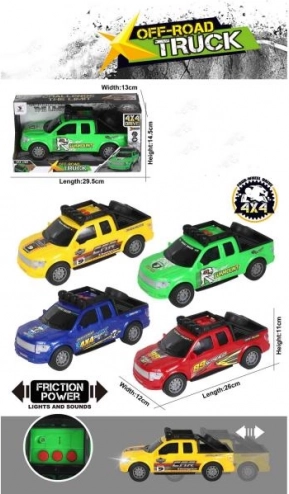 Auto se zvuky a světlem, červené, 25 cm