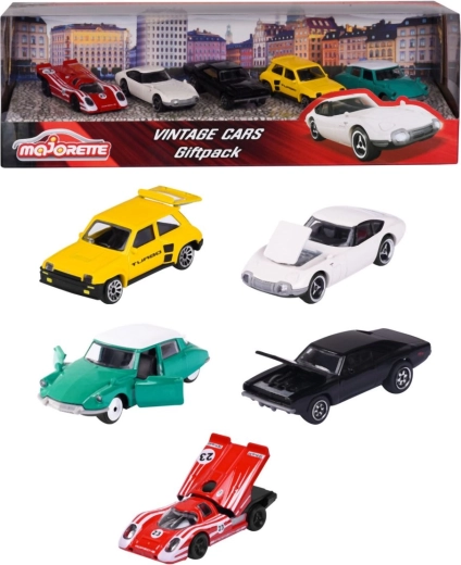 Majorette vintage sada kovových autíček 5 ks