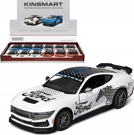 Ford Mustang Dark Horse 2024 kovový model 1:38 s pull-back