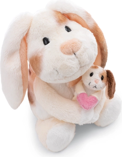 Nici plyšový zajíček s mládětem little & me 20 cm