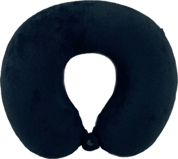 Dětský záhlavník z mikrovlákna s paměťovou pěnou – černý