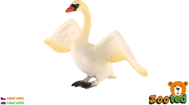 Plastová figurka labutě velké 10 cm