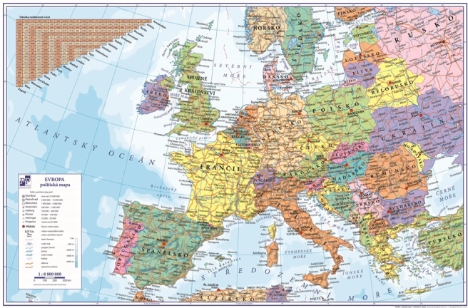 Podložka na stůl Evropa 60x40 cm