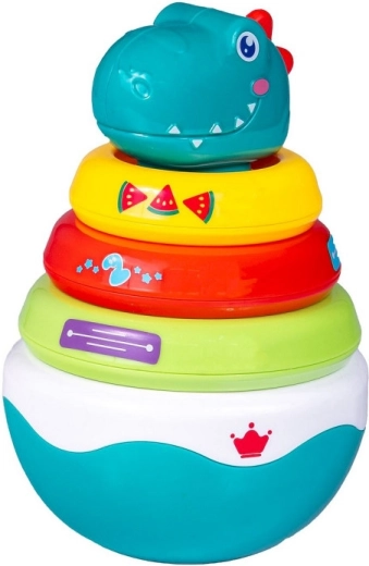 Skládací pyramida Dino – houpačka pro rozvoj motoriky