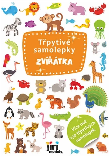 Třpytivé samolepky zvířata