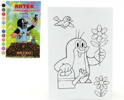 Omalovánka A5 Krtek Maluj Podle Čísel