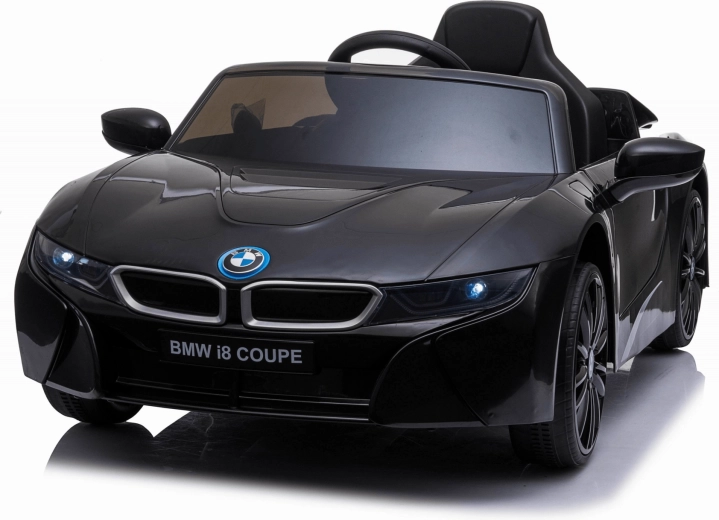 Dětské elektrické autíčko BMW i8, černé, 12 V