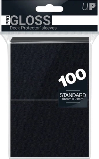 Ultra PRO pro-gloss standardní obaly na karty černé (100 ks)