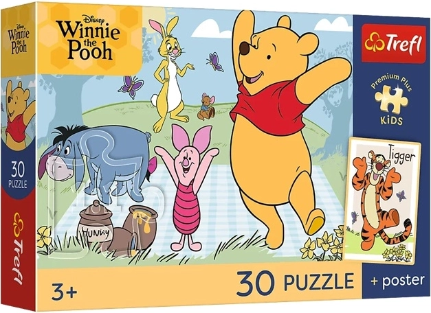 Trefl puzzle pro děti Kubuś Puchatek sladké chvíle 30 dílků
