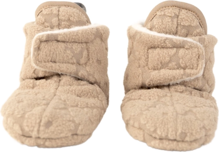 Lodger dětské capáčky slipper folklore fleece béžové 12–18 měsíců