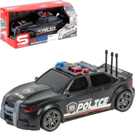 Sportovní policejní auto na setrvačník se světlem a zvukem - 1 kus