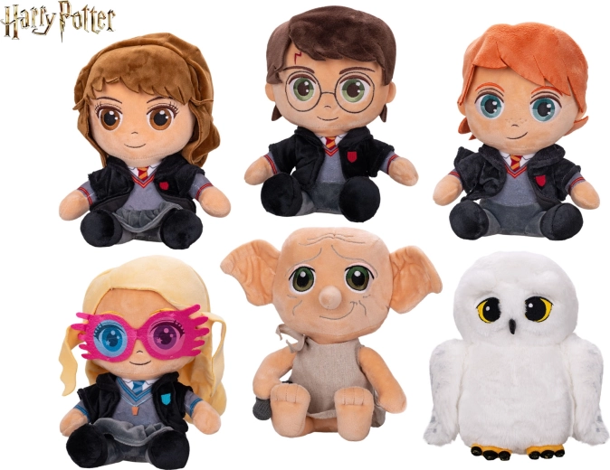 Harry Potter – sedící plyšové postavičky 25 cm