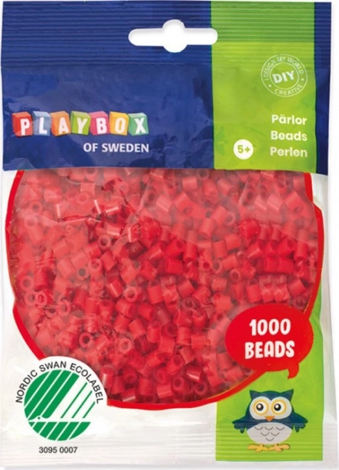 Zažehlovací korálky Červené 1000 ks