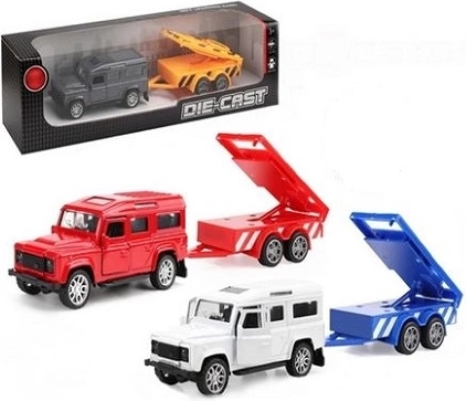 Auto Jeep se služebním přívěsem