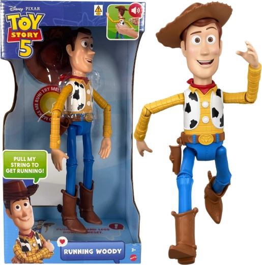 Mattel Disney Toy Story interaktivní figurka Woody běžící 30 cm (anglická verze)