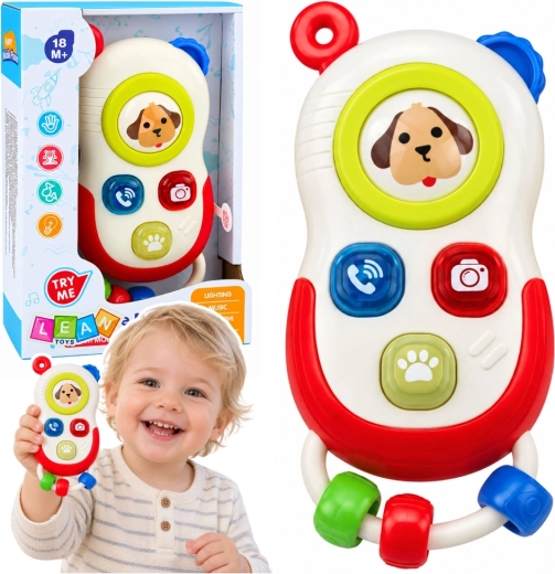 Interaktivní dětský telefon se světly a zvuky 18m+ - 1 kus