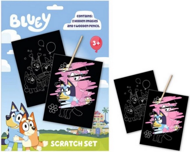 Vydrapávací obrázky BLUEY – kreativní sada