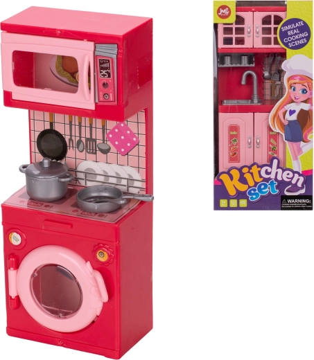 Kuchyňka pro panenky 20 cm – set s dřezem nebo pračkou