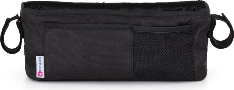 Organizér na kočárek Pocket Absolute Black PETITE&MARS