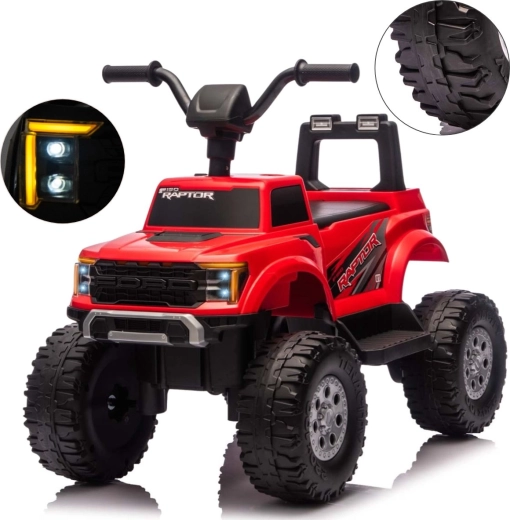 Elektrické autíčko Milly Mally Ford F-150 Raptor červené