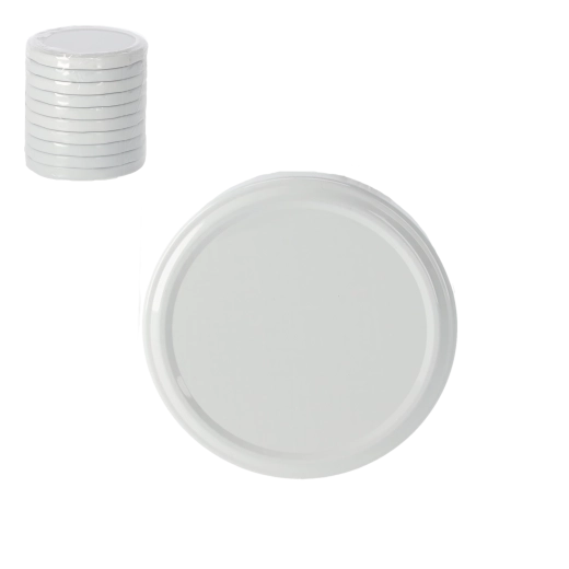 Sada víček na zavařovací sklenice 82 mm, 10 ks, barevné motivy