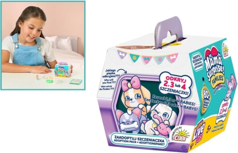 COBI Little Live Pets Rodinky adoptují štěňátka - 1 kus