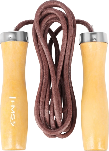 Kožené švihadlo s dřevěnými rukojeťmi HMS