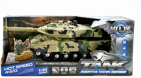 Tank se světlem a zvuky na setrvačník