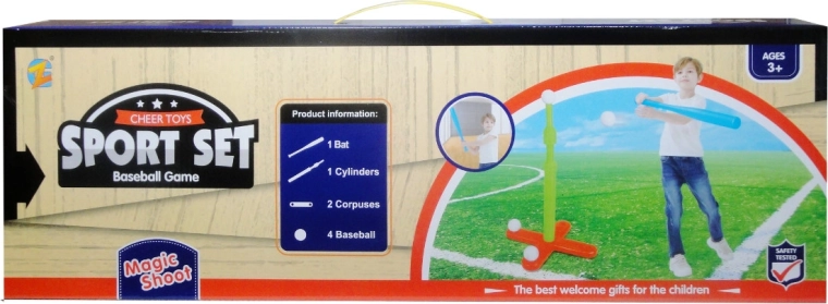Letní sada her – baseballový set pro děti