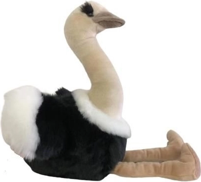 Plyšový pštros 36 cm se závěskem