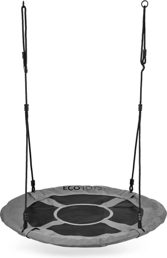 Zahradní hnízdová houpačka 100 cm, šedá ECOTOYS