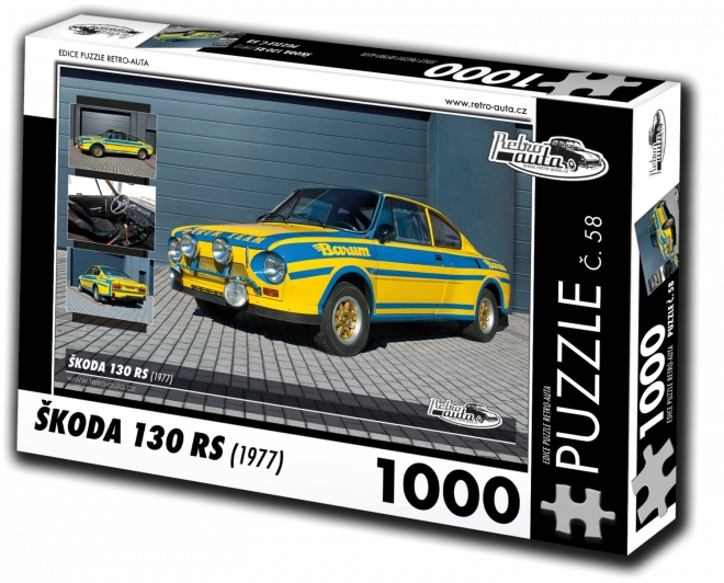 Puzzle Retro-Auta Škoda 130 RS 1000 dílků