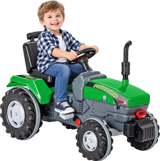 Jamara šlapací traktor Power Drag zelený