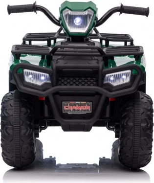 Dětský elektrický čtyřkolový vozík zelený